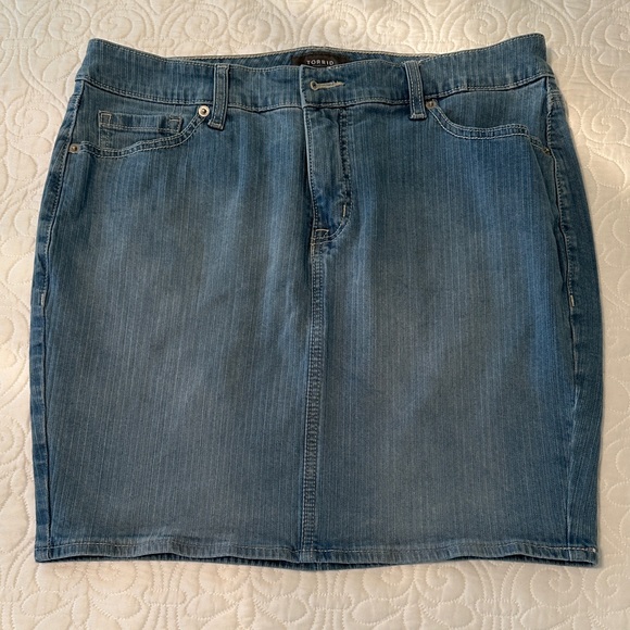 torrid Dresses & Skirts - Torrid Blue Denim Mini Skirt